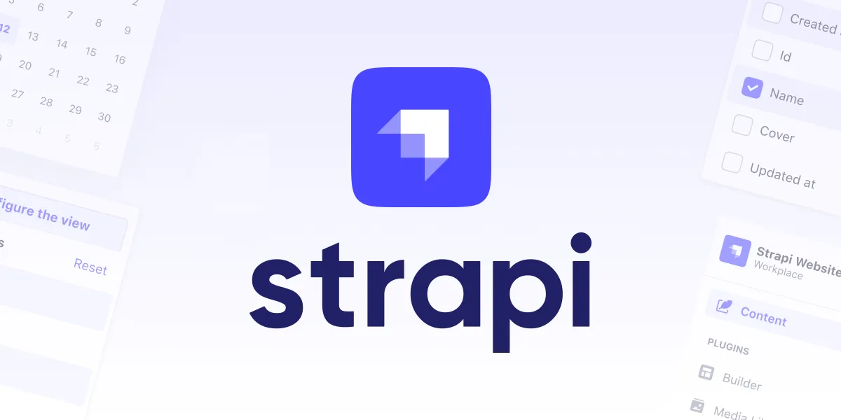 Image de présentation du CMS Strapi avec le logo