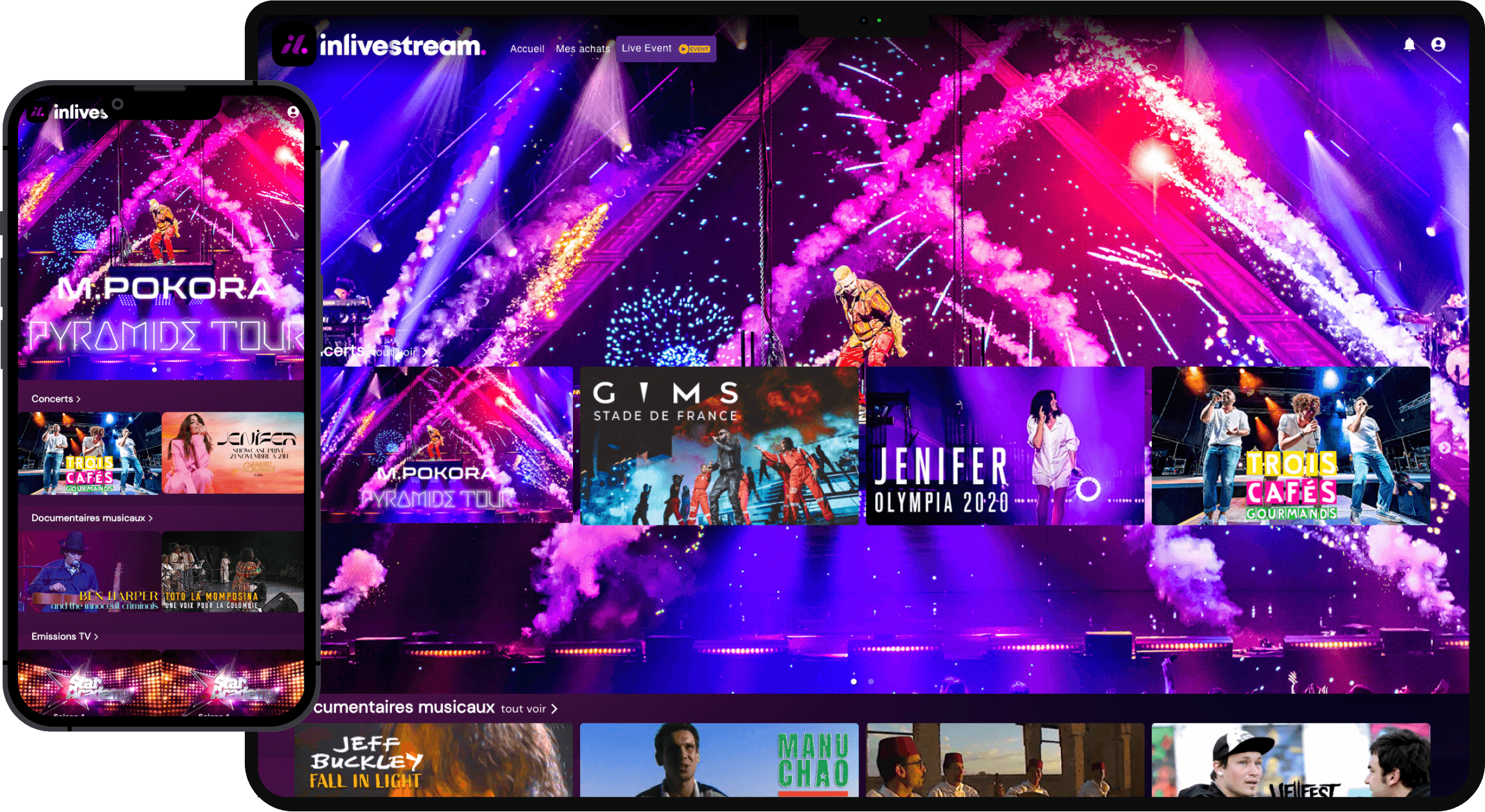 InLiveStream - Page - Accueil